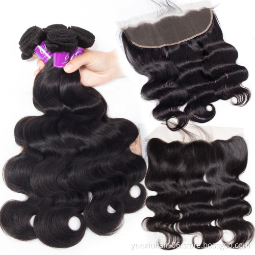Wholesale Price Human Hair Mink Body Wave Top Closure Human Hair Silk Base Closure 13x6